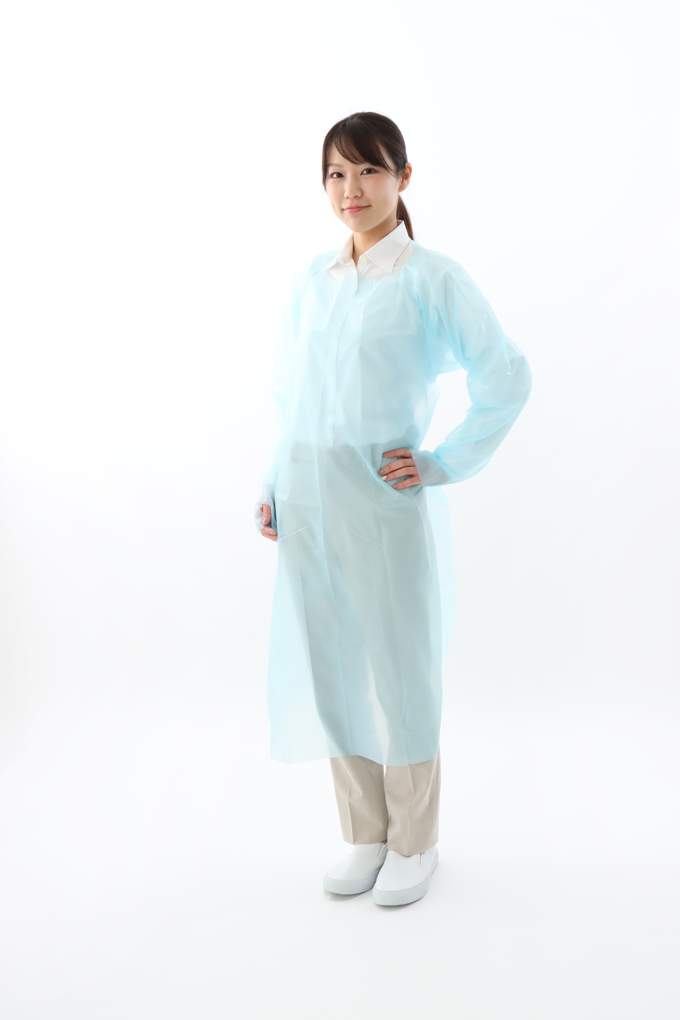 防護ガウン着用イメージ