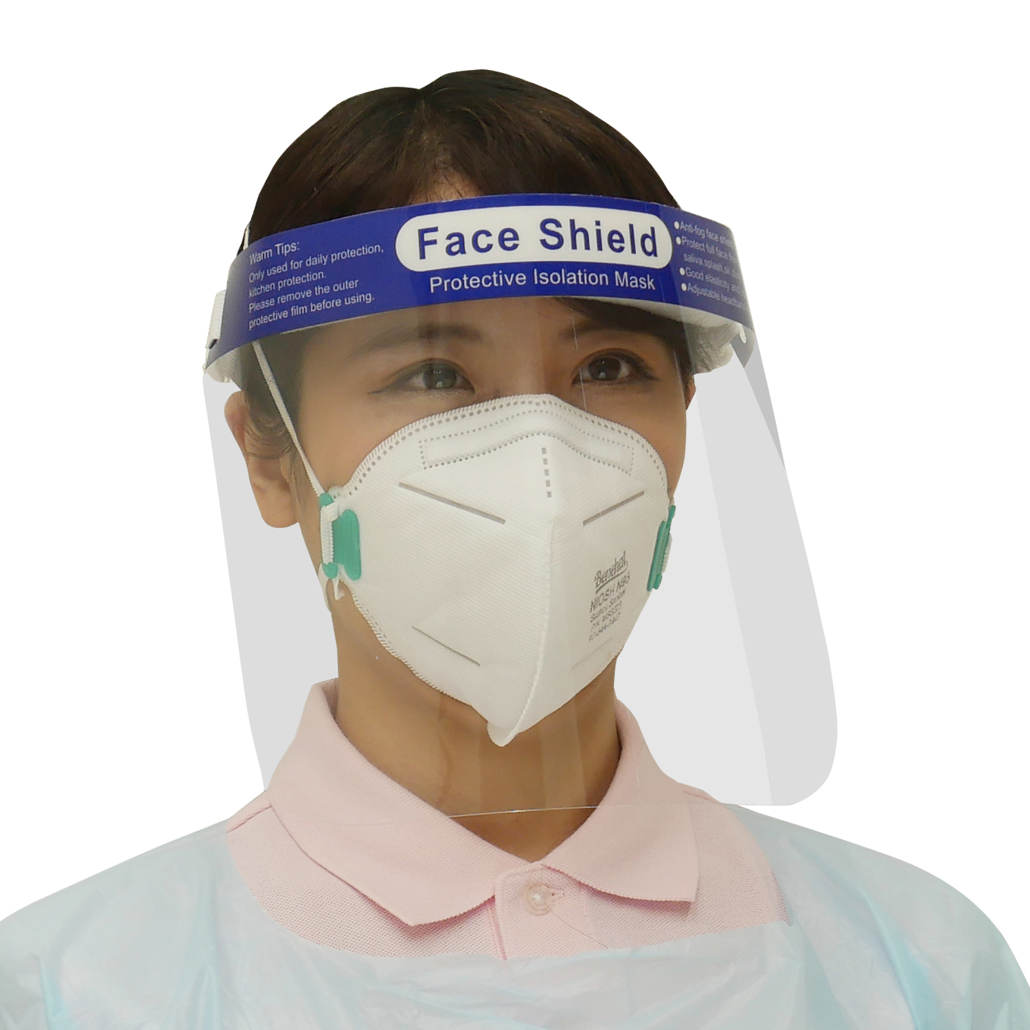 フェイスシールド着用イメージ