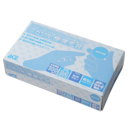 ニトリル極薄手袋 100枚入 AG7240