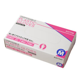 プラスチック手袋 粉なし 100枚入 AG7340