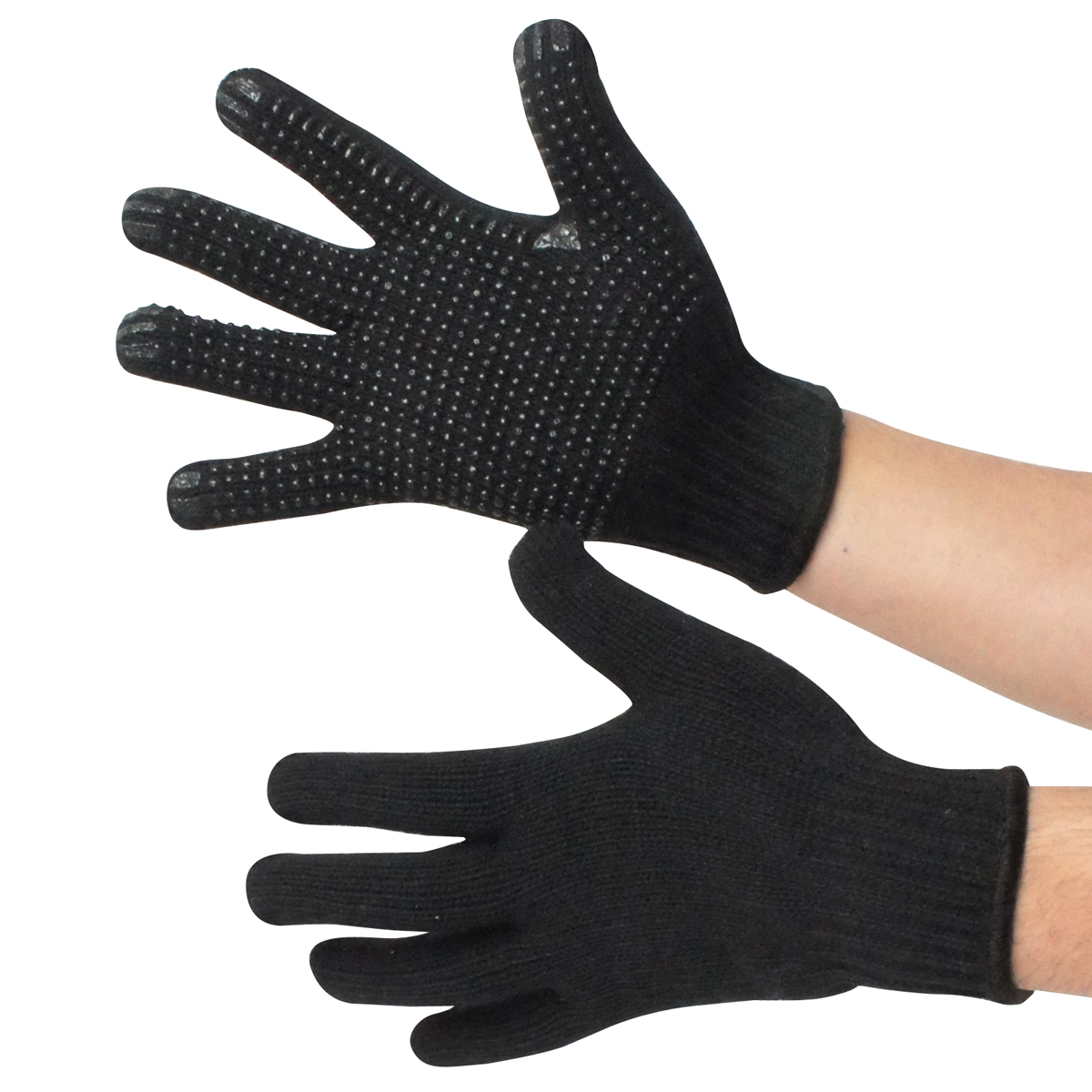 スベリ止め 極黒 10双組 AG395 ACE 作業用革手袋・作業用手袋のエース