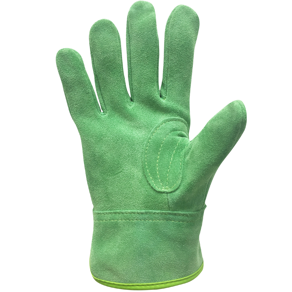 現場系女子 外縫い 内綿 グリーン AG2552 | ACE 作業用革手袋・作業用