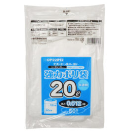 強力ポリ袋 20L 50枚入 半透明 厚み0.012mm OP22012