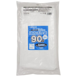 強力ポリ袋90L 50枚入 乳白色 厚み0.05mm OP29150