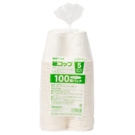紙コップ ホワイト 5oz 100個パック WS2305